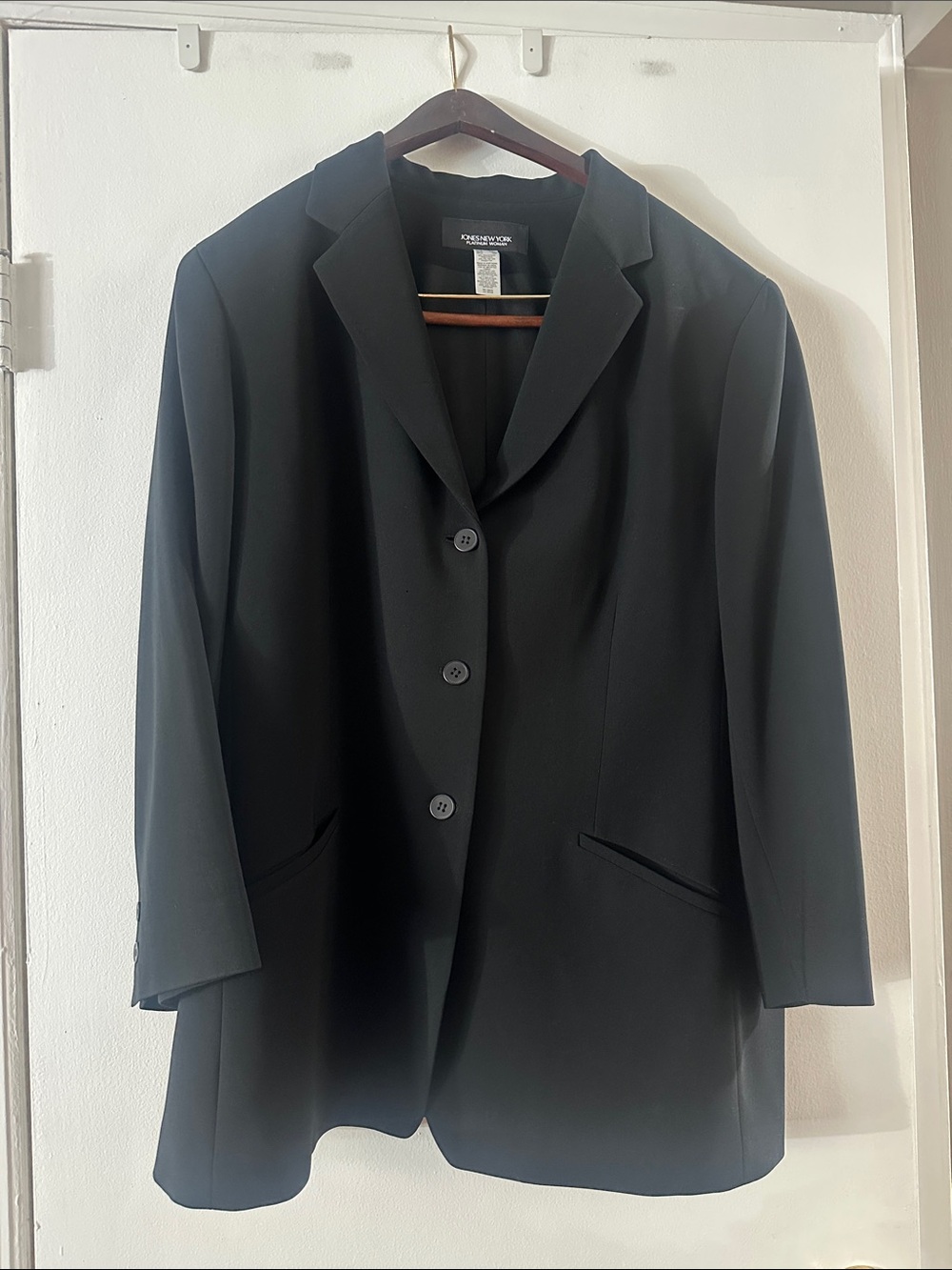 Jones New York Black Women's Single-Breasted Blazer